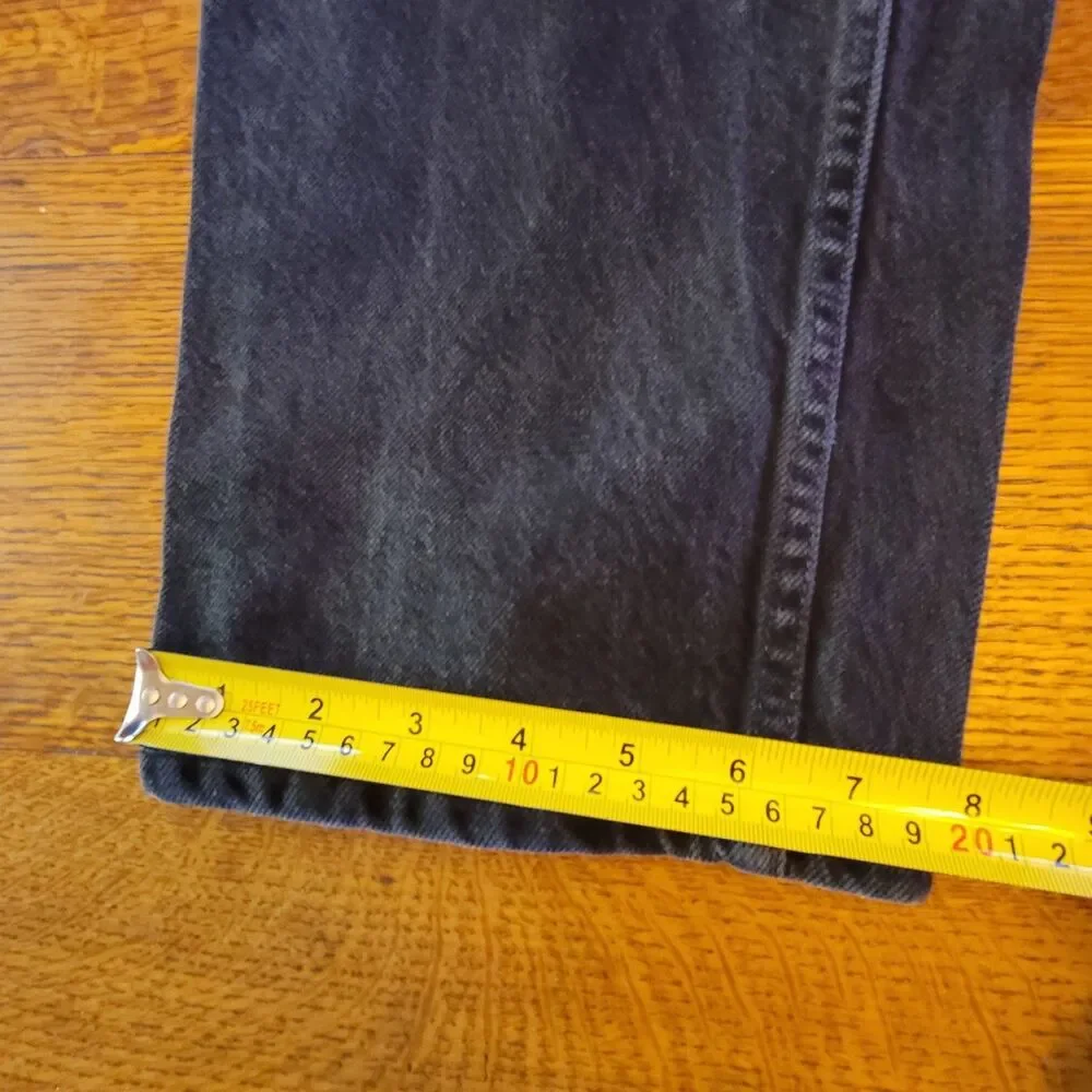 Levi's 901 Men's Relaxed Straight Leg Jeans Black 2011 Cotton 34x32